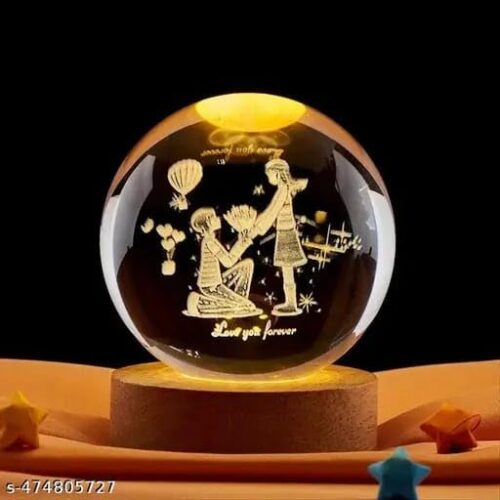 3D Forever Proposal Crystal Ball Night Lamp2