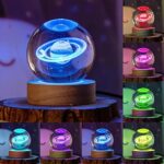 3D Saturn Crystal Ball Night Lamp