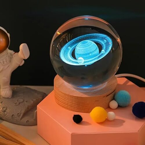 3D Saturn Crystal Ball Night Lamp2