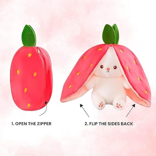 Strawberry Rabbit Mood Plush2