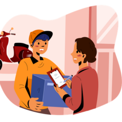 door-to-delivery-illustration-download-in-svg-png-gif-file-formats--fast-by-scooter-speed-quick-service-pack-e-commerce-shopping-illustrations-2791572
