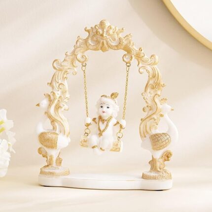 Krishna on Swing Decorative Idol